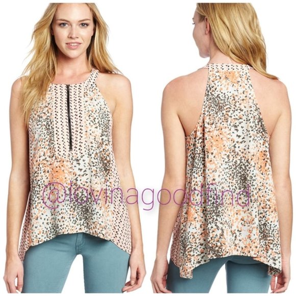 BCBGMaxAzria Nodin Swing Tank Mixed Print NWT sz M - Picture 1 of 8